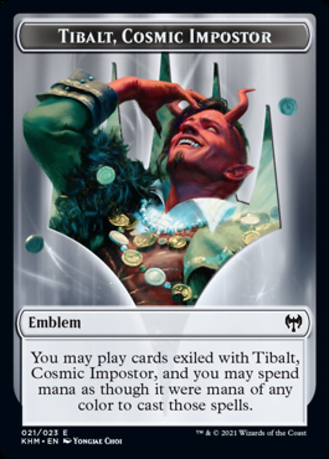 Emblem - Tibalt, Cosmic Impostor [Kaldheim] | Arkham Games and Comics