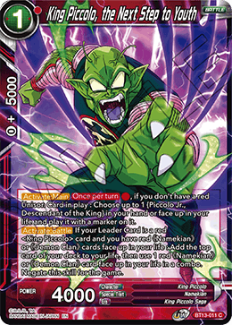 King Piccolo, the Next Step to Youth (Common) [BT13-011] | Arkham Games and Comics