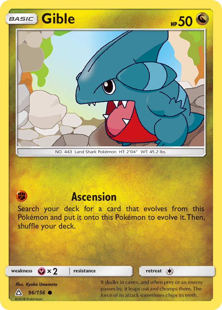 Gible (96/156) [Sun & Moon: Ultra Prism] | Arkham Games and Comics