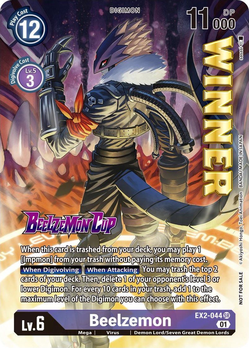 Beelzemon [EX2-044] (Beelzemon Cup Winner) [Starter Deck: Beelzemon Advanced Deck Set Promos] | Arkham Games and Comics