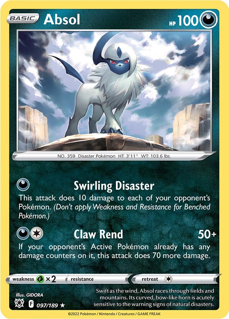 Absol (097/189) (Theme Deck Exclusive) [Sword & Shield: Astral Radiance] | Arkham Games and Comics