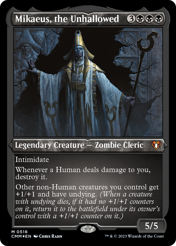 Mikaeus, the Unhallowed (Foil Etched) [Commander Masters] | Arkham Games and Comics