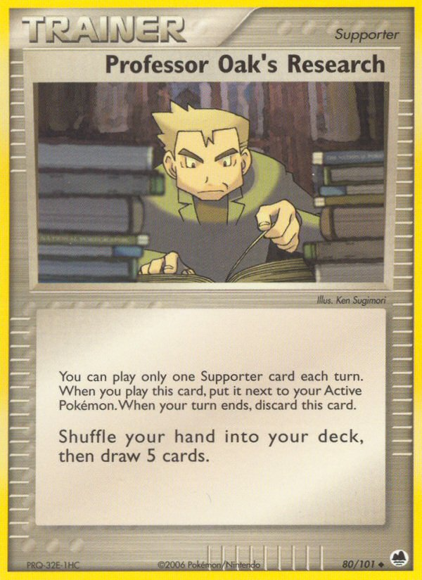 Professor Oak's Research (80/101) [EX: Dragon Frontiers] | Arkham Games and Comics