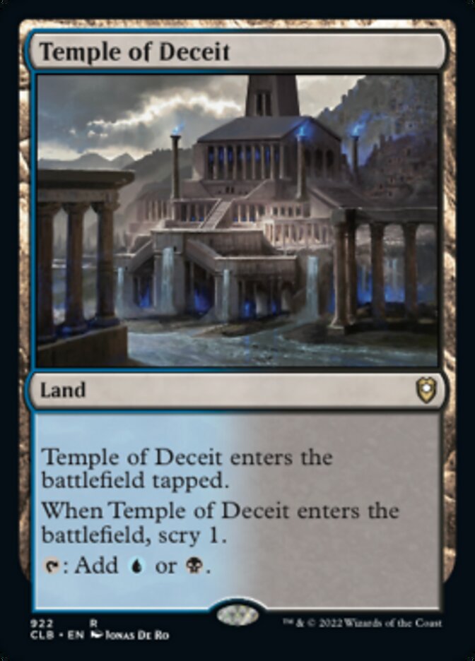 Temple of Deceit [Commander Legends: Battle for Baldur's Gate] | Arkham Games and Comics