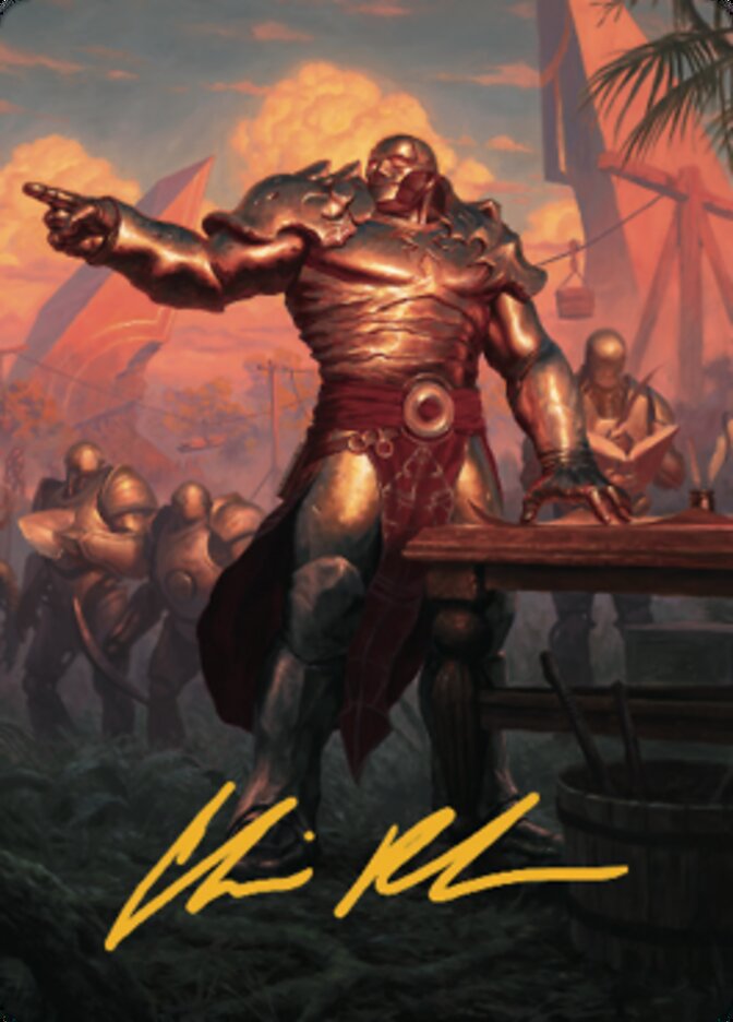 Karn, Living Legacy Art Card 1 (Gold-Stamped Signature) [Dominaria United Art Series] | Arkham Games and Comics