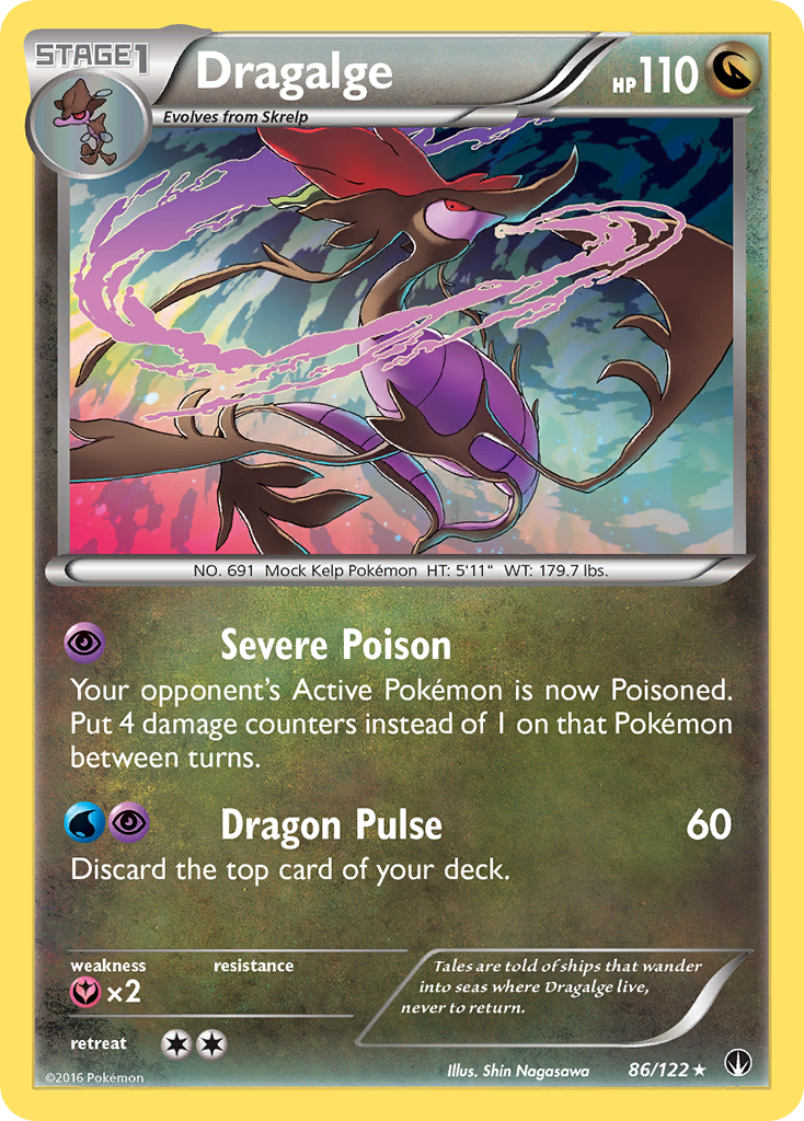 Dragalge (86/122) [XY: BREAKpoint] | Arkham Games and Comics