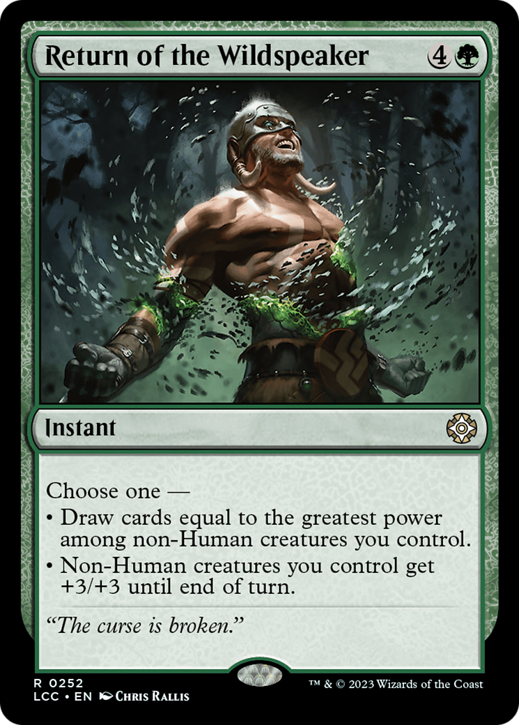 Return of the Wildspeaker [The Lost Caverns of Ixalan Commander] | Arkham Games and Comics