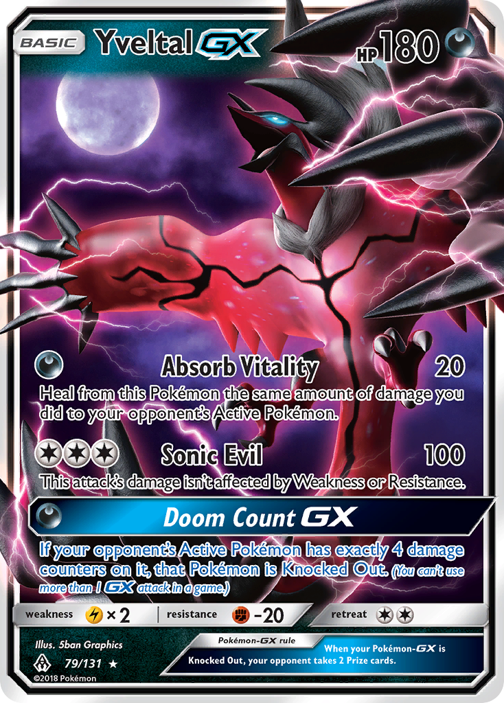 Yveltal GX (79/131) [Sun & Moon: Forbidden Light] | Arkham Games and Comics