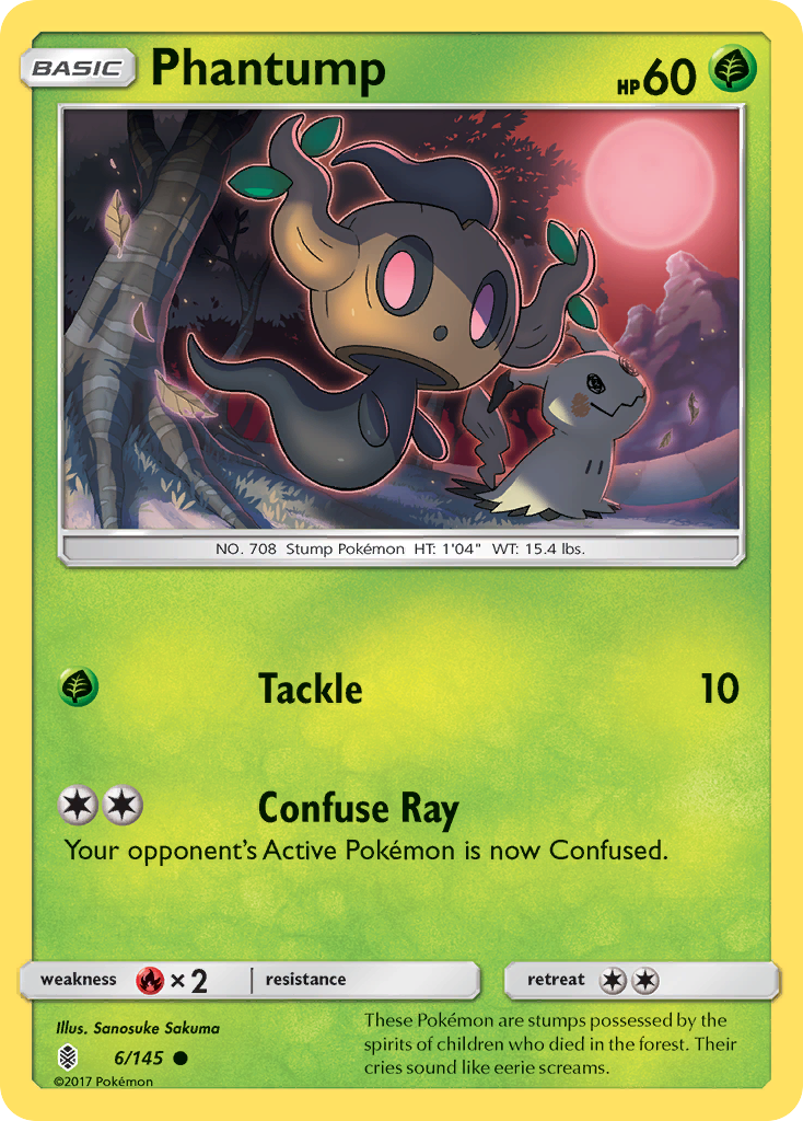 Phantump (6/145) [Sun & Moon: Guardians Rising] | Arkham Games and Comics