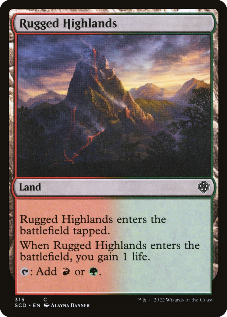 Rugged Highlands [Starter Commander Decks] | Arkham Games and Comics