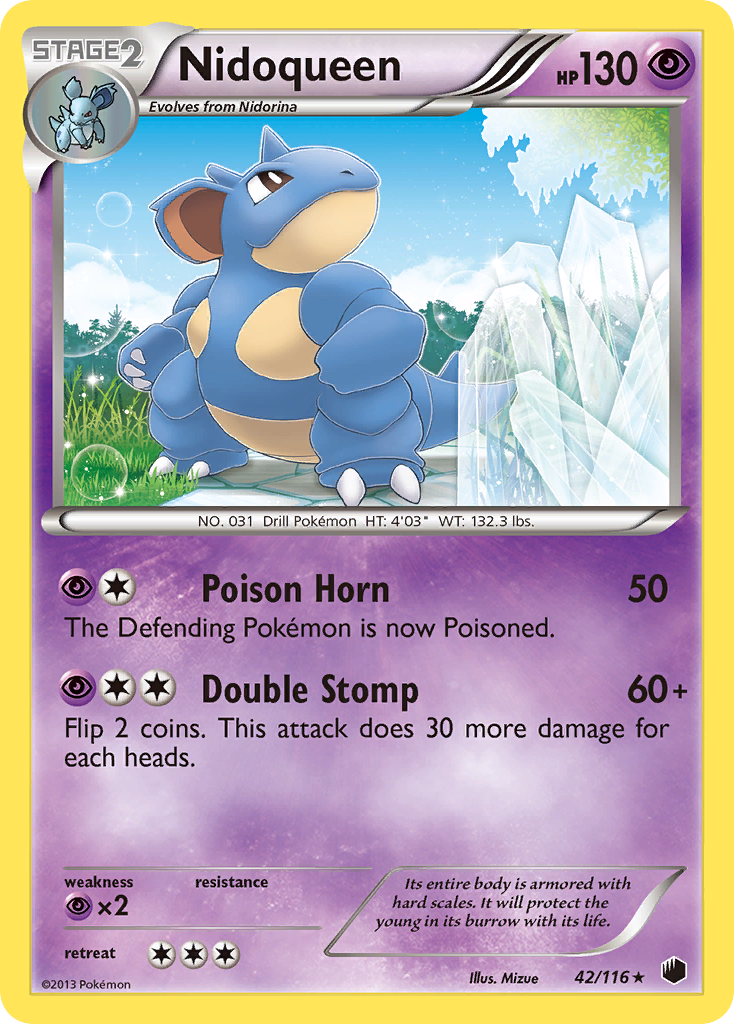 Nidoqueen (42/116) [Black & White: Plasma Freeze] | Arkham Games and Comics