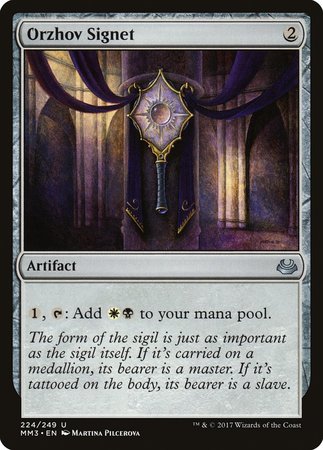 Orzhov Signet [Modern Masters 2017] | Arkham Games and Comics