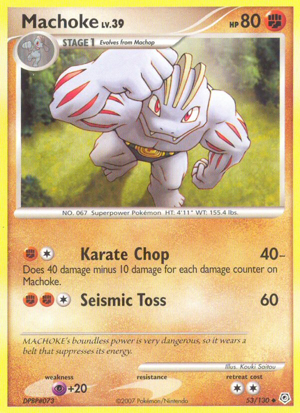 Machoke (53/130) [Diamond & Pearl: Base Set] | Arkham Games and Comics