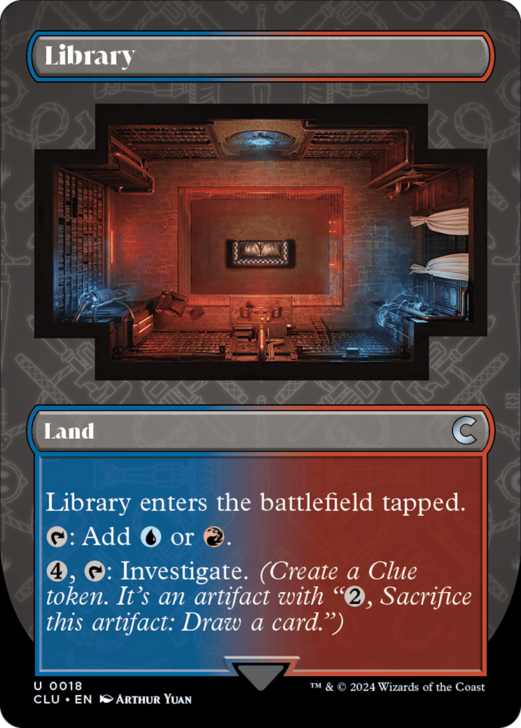 Library (Borderless) [Ravnica: Clue Edition] | Arkham Games and Comics