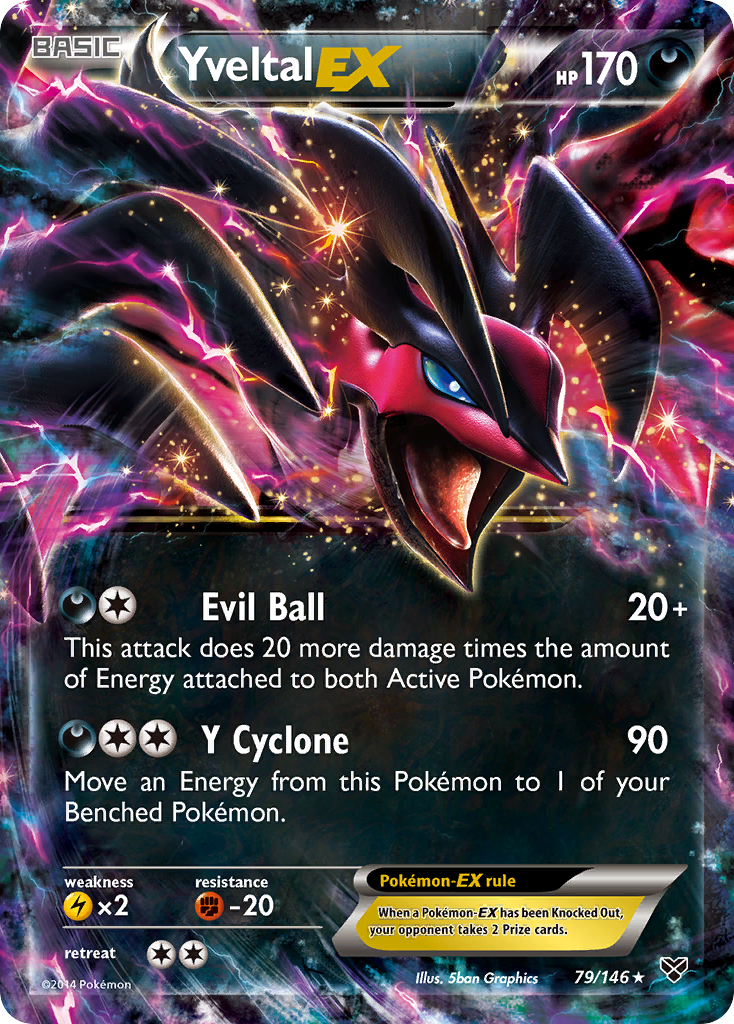 Yveltal EX (79/146) [XY: Base Set] | Arkham Games and Comics