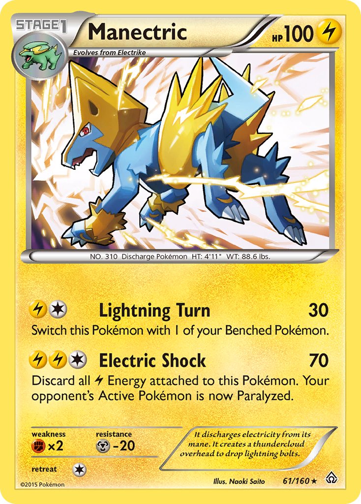 Manectric (61/160) (Theme Deck Exclusive) [XY: Primal Clash] | Arkham Games and Comics