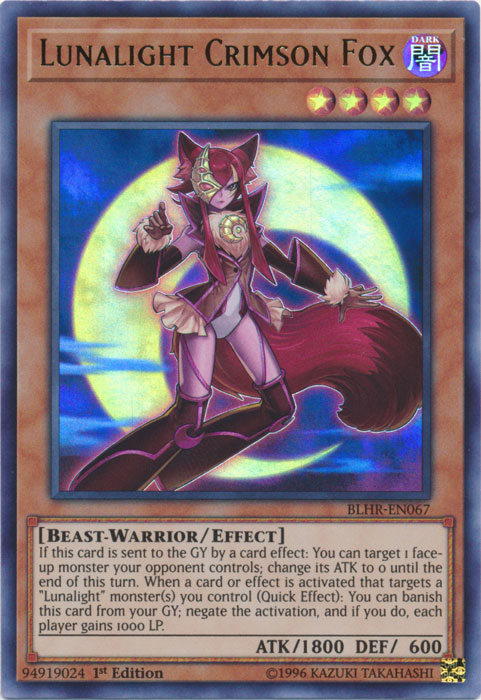 Lunalight Crimson Fox [BLHR-EN067] Ultra Rare | Arkham Games and Comics