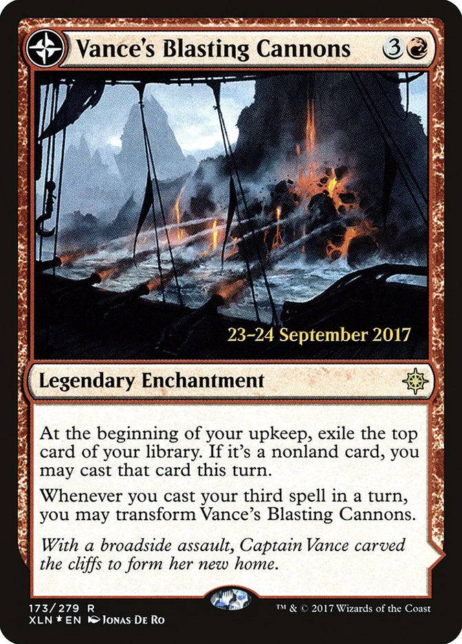 Vance's Blasting Cannons // Spitfire Bastion  [Ixalan Prerelease Promos] | Arkham Games and Comics