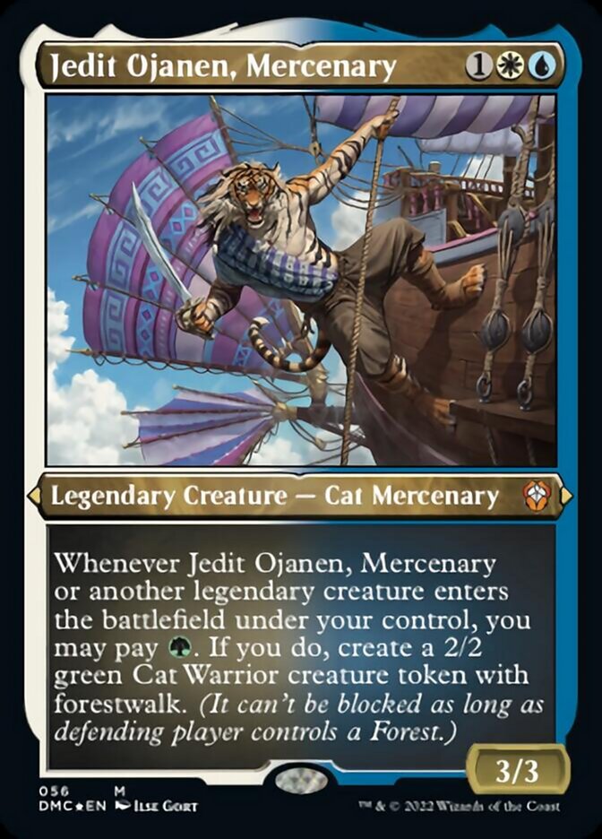 Jedit Ojanen, Mercenary (Foil Etched) [Dominaria United Commander] | Arkham Games and Comics