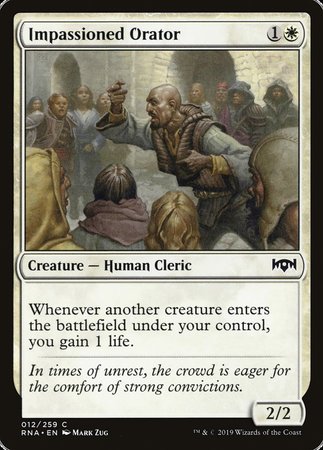 Impassioned Orator [Ravnica Allegiance] | Arkham Games and Comics
