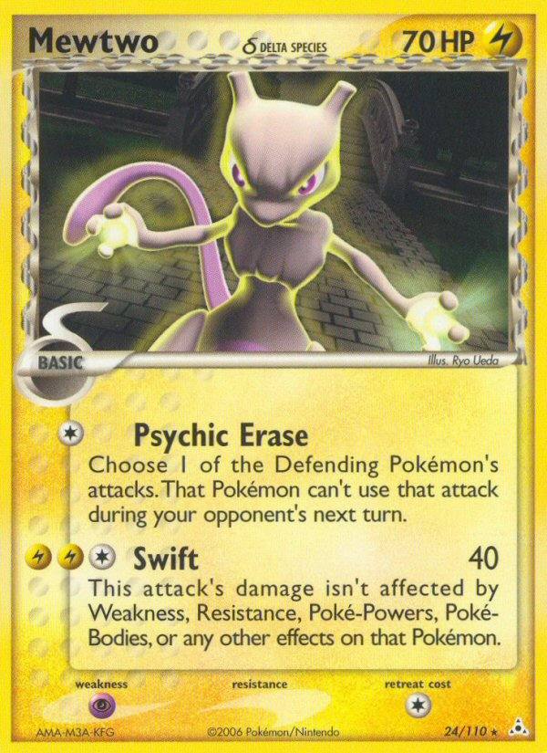 Mewtwo (24/110) (Delta Species) [EX: Holon Phantoms] | Arkham Games and Comics