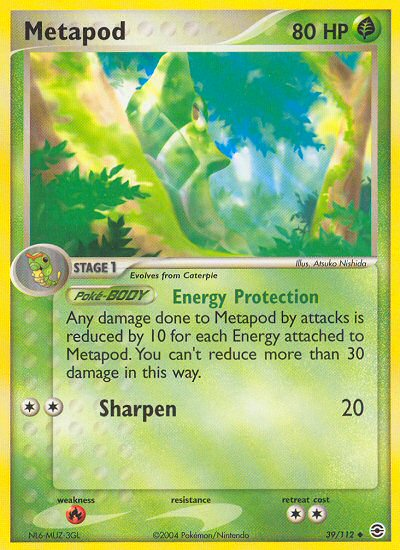 Metapod (39/112) [EX: FireRed & LeafGreen] | Arkham Games and Comics