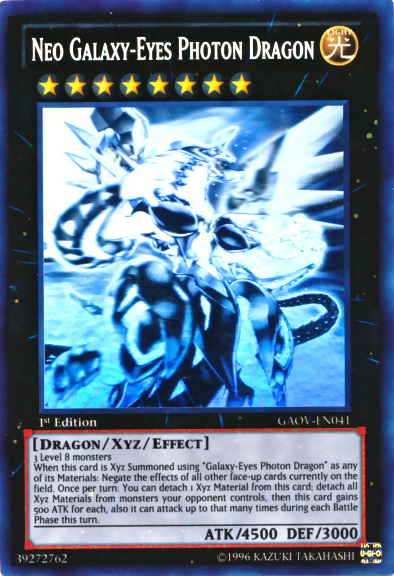 Neo Galaxy-Eyes Photon Dragon [GAOV-EN041] Ghost Rare | Arkham Games and Comics