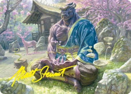 Kosei, Penitent Warlord Art Card (Gold-Stamped Signature) [Kamigawa: Neon Dynasty Art Series] | Arkham Games and Comics