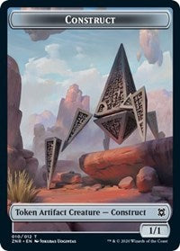 Construct // Drake Double-sided Token [Zendikar Rising Tokens] | Arkham Games and Comics