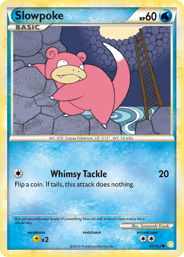 Slowpoke (81/123) [HeartGold & SoulSilver: Base Set] | Arkham Games and Comics