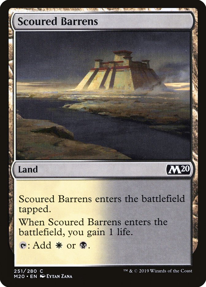 Scoured Barrens [Core Set 2020] | Arkham Games and Comics