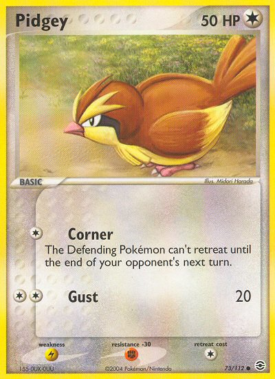 Pidgey (73/112) [EX: FireRed & LeafGreen] | Arkham Games and Comics