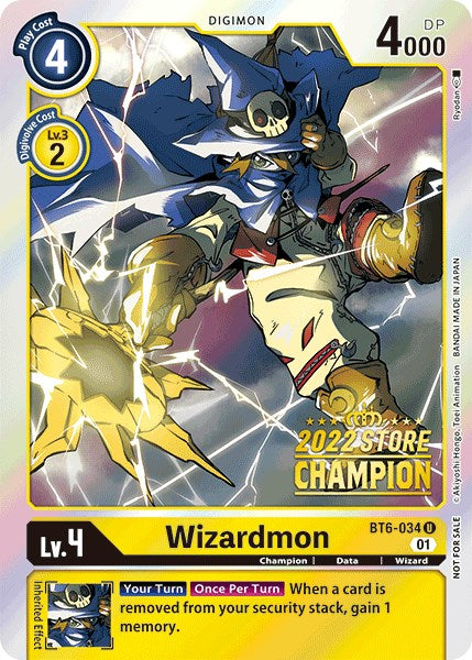 Wizardmon [BT6-034] (2022 Store Champion) [Double Diamond Promos] | Arkham Games and Comics
