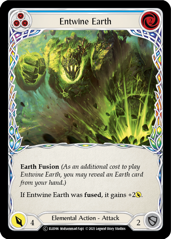 Entwine Earth (Blue) [U-ELE096] (Tales of Aria Unlimited)  Unlimited Normal | Arkham Games and Comics