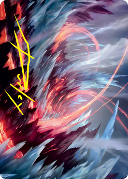 Frostboil Snarl Art Card (Gold-Stamped Signature) [Strixhaven: School of Mages Art Series] | Arkham Games and Comics