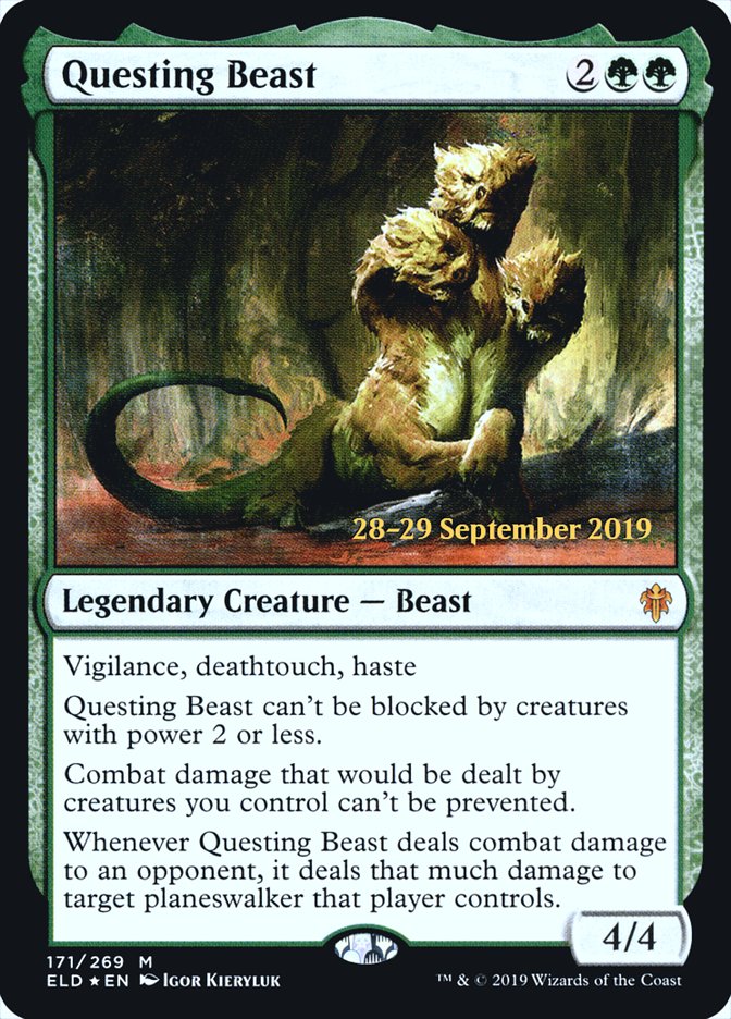 Questing Beast  [Throne of Eldraine Prerelease Promos] | Arkham Games and Comics