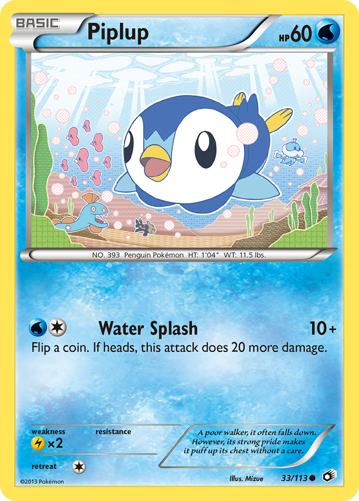 Piplup (33/113) [Black & White: Legendary Treasures] | Arkham Games and Comics