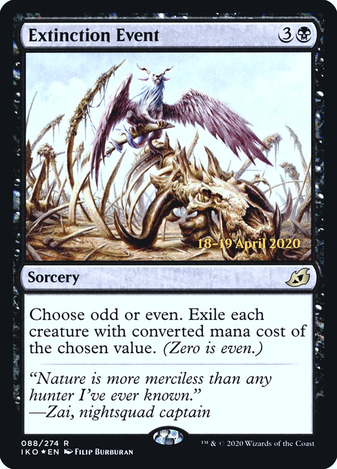 Extinction Event  [Ikoria: Lair of Behemoths Prerelease Promos] | Arkham Games and Comics