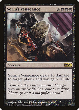 Sorin's Vengeance [Magic 2012] | Arkham Games and Comics