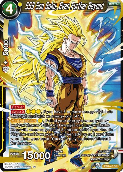 SS3 Son Goku, Even Further Beyond (EB1-043) [Battle Evolution Booster] | Arkham Games and Comics