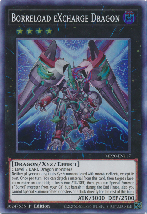 Borreload eXcharge Dragon [MP20-EN117] Super Rare | Arkham Games and Comics