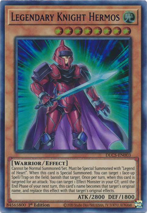 Legendary Knight Hermos (Blue) [DLCS-EN003] Ultra Rare | Arkham Games and Comics