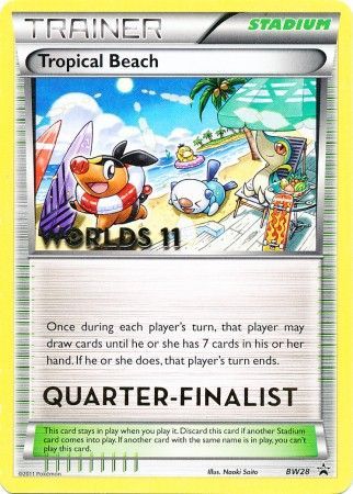 Tropical Beach (BW28) (Quarter Finalist) [Black & White: Black Star Promos] | Arkham Games and Comics