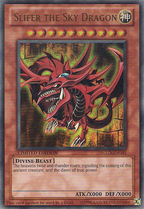 Slifer the Sky Dragon [YGLD-ENG01] Ultra Rare | Arkham Games and Comics