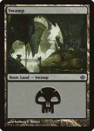 Swamp (62) [Duel Decks: Garruk vs. Liliana] | Arkham Games and Comics