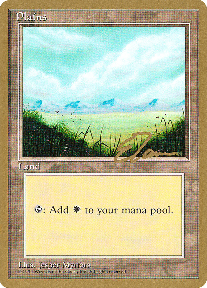 Plains (et366) (Eric Tam) [Pro Tour Collector Set] | Arkham Games and Comics