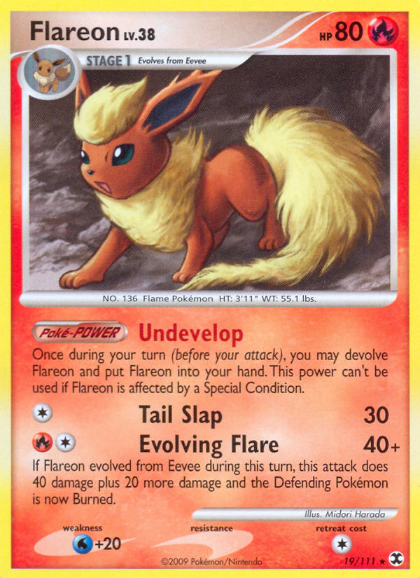 Flareon (19/111) [Platinum: Rising Rivals] | Arkham Games and Comics