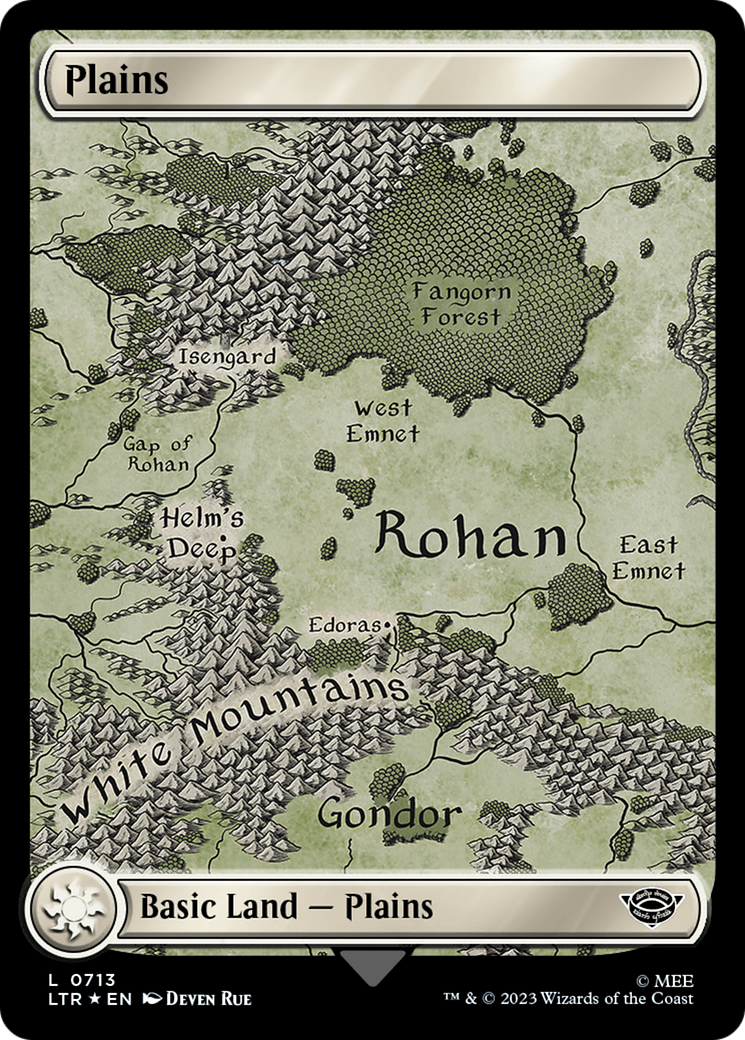 Plains (0713) (Surge Foil) [The Lord of the Rings: Tales of Middle-Earth] | Arkham Games and Comics