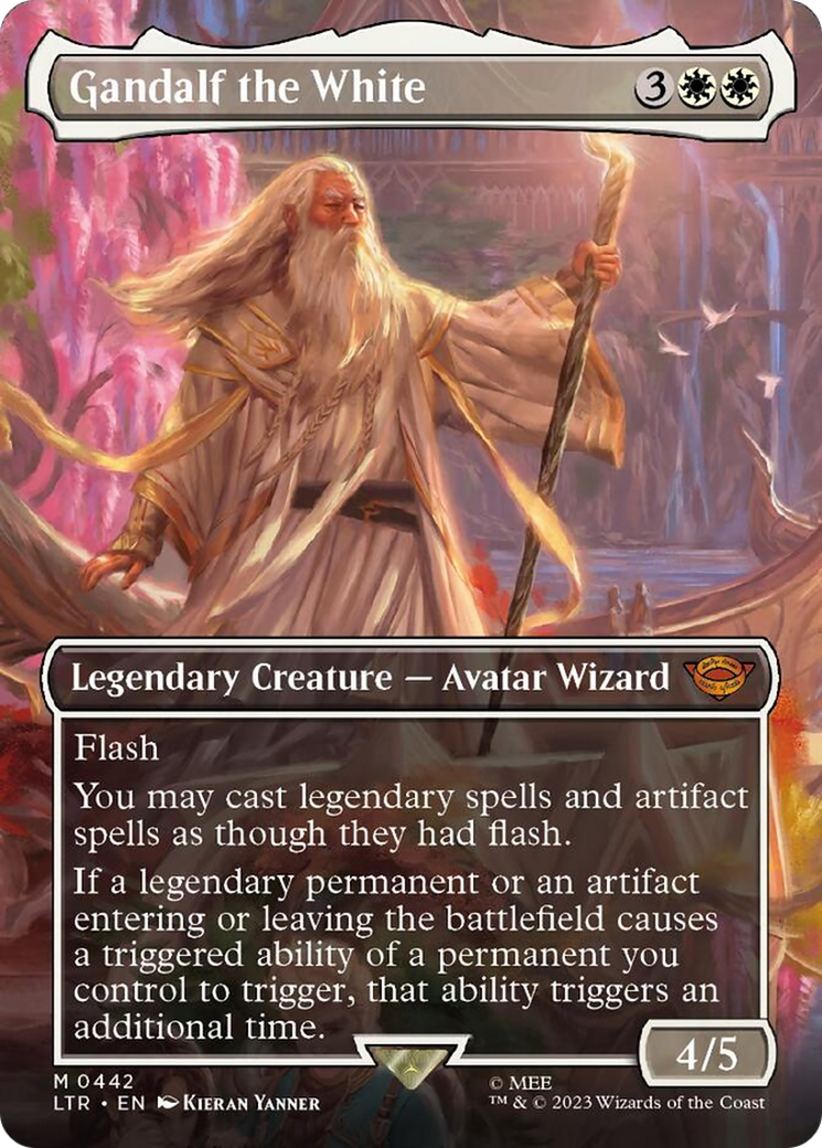 Gandalf the White (Borderless Alternate Art) [The Lord of the Rings: Tales of Middle-Earth] | Arkham Games and Comics