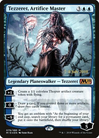 Tezzeret, Artifice Master [Core Set 2019 Promos] | Arkham Games and Comics